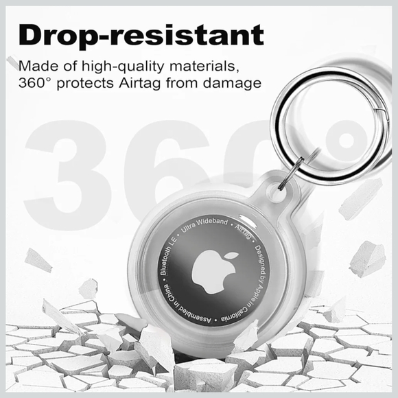 Clear Waterproof Apple Airtag Holder/
Keychain (4) HOLDERS ONLY NO AIRTAGS - Picture 2 of 4